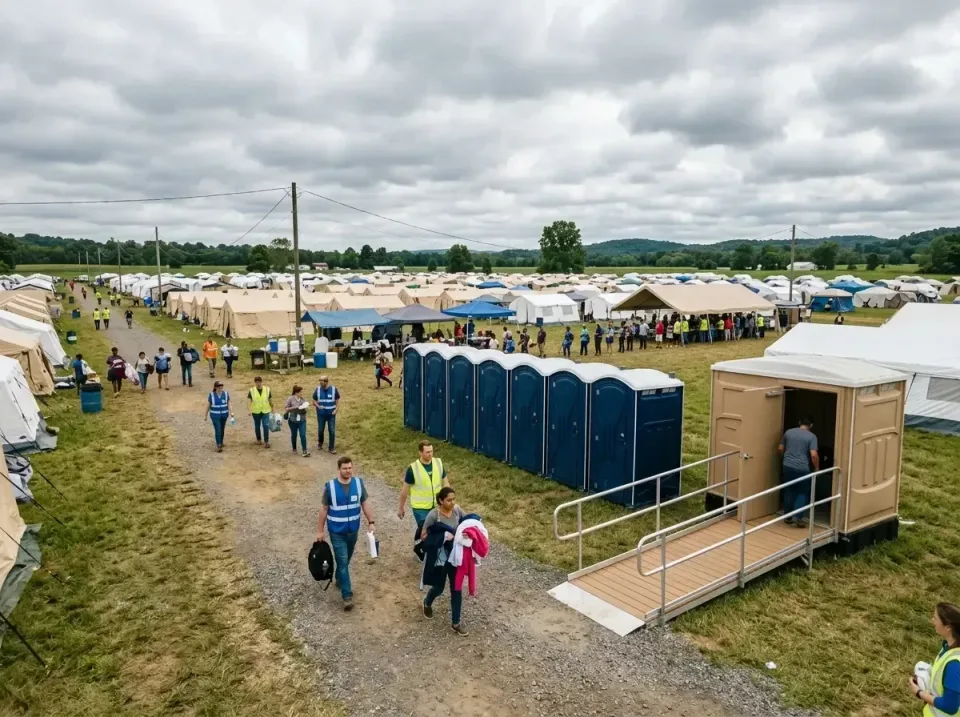 disaster-relief-camp-restrooms-010 — frequently asked questions, Dumpster & Portable Bathrooms Rental in La Salle, CO